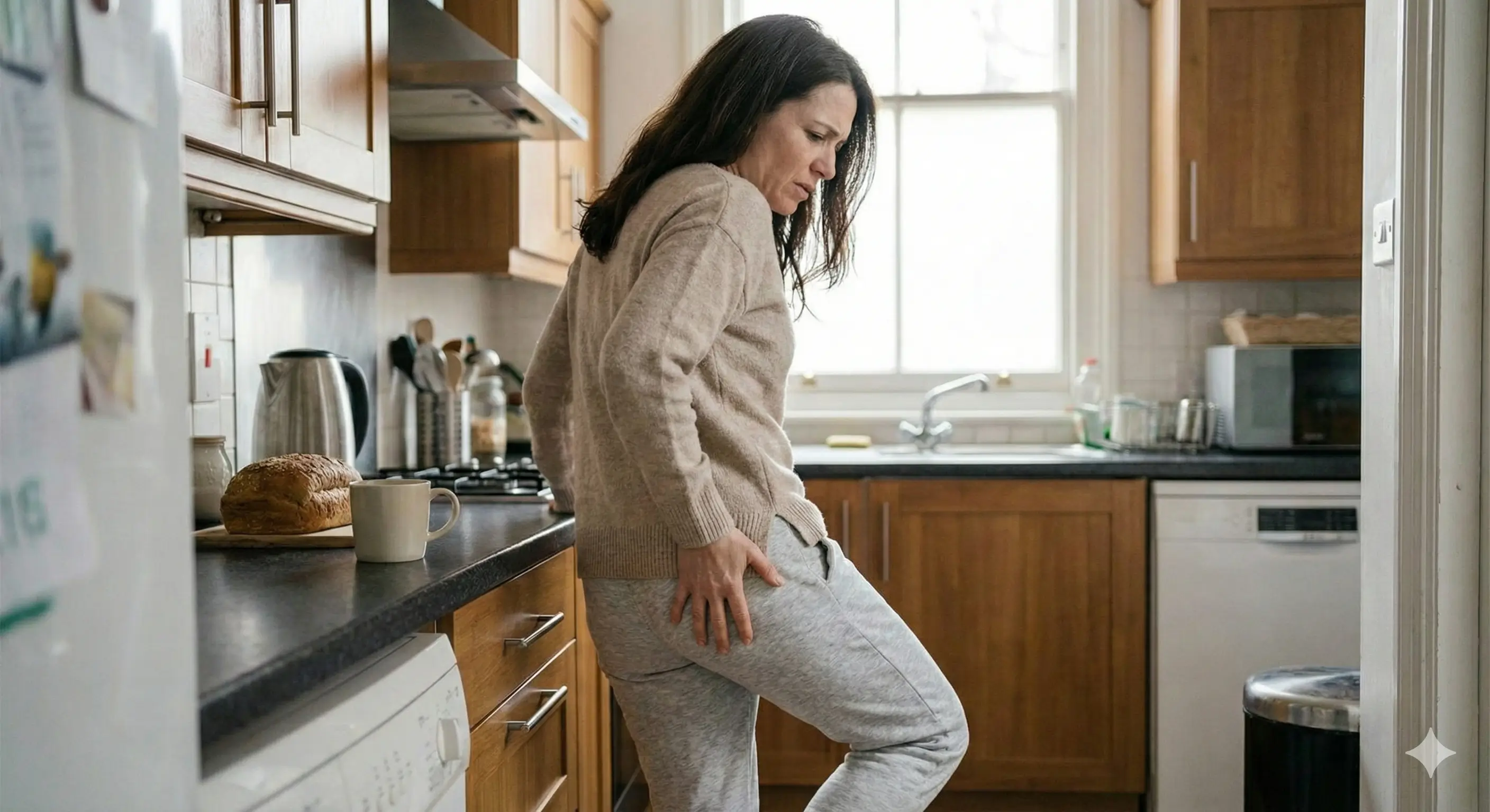 Femme ressentant des démangeaisons intimes à domicile